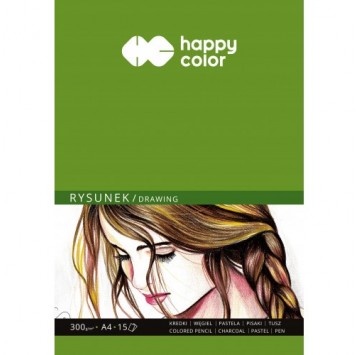 Blok rysunkowy Happy Color 300g/15ark.