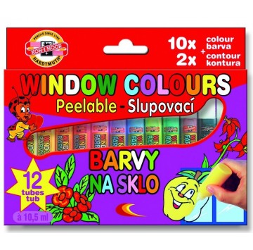 Farby witrażowe Window Colours Koh-I-Noor 10 kol.