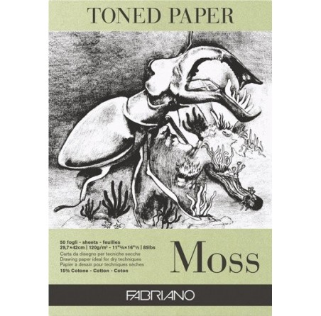 Blok Toned Paper Moss 120g,...