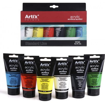Farby akrylowe Artix 6x75 ml