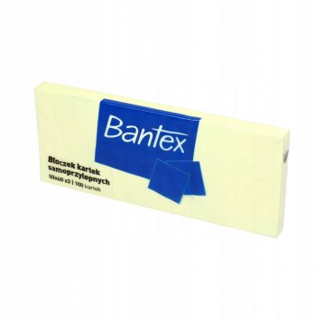 Karteczki samoprzylepne Bantex 100 kartek 50*40