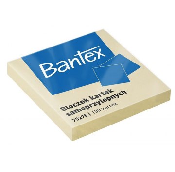 Karteczki samoprzylepne Bantex 100 szt. 75*75